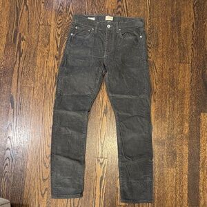 Grey Corduroy Slim Jeans